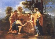 Nicolas Poussin Et in Arcadia Ego oil on canvas